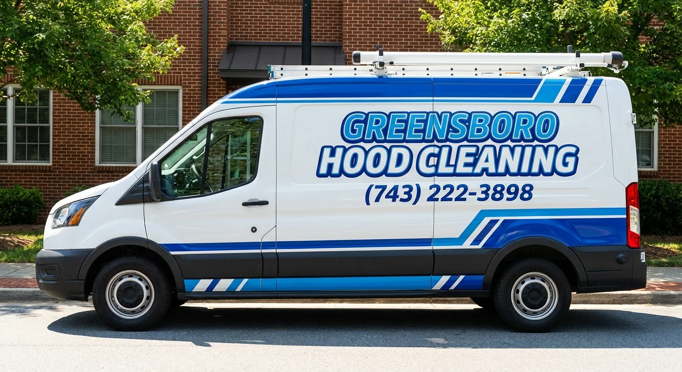 Greensboro hood cleaning service van for restaurant and commercial kitchen exhaust cleaning